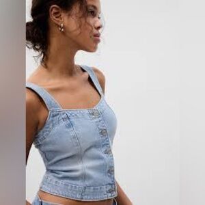GAP Denim Bustier Corset - M